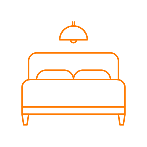 A bedroom bed icon.