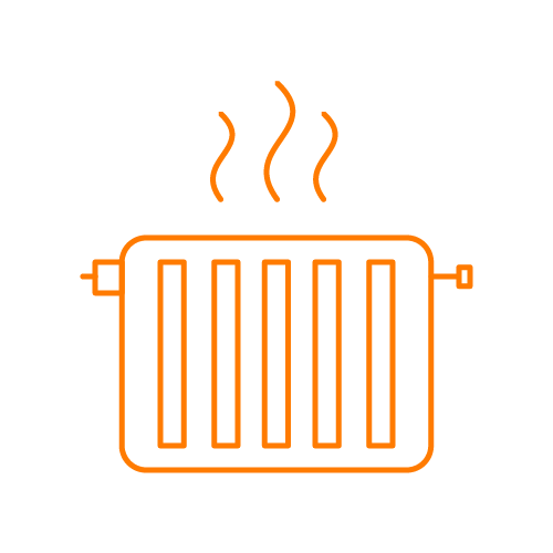Ikona ar radiatoru