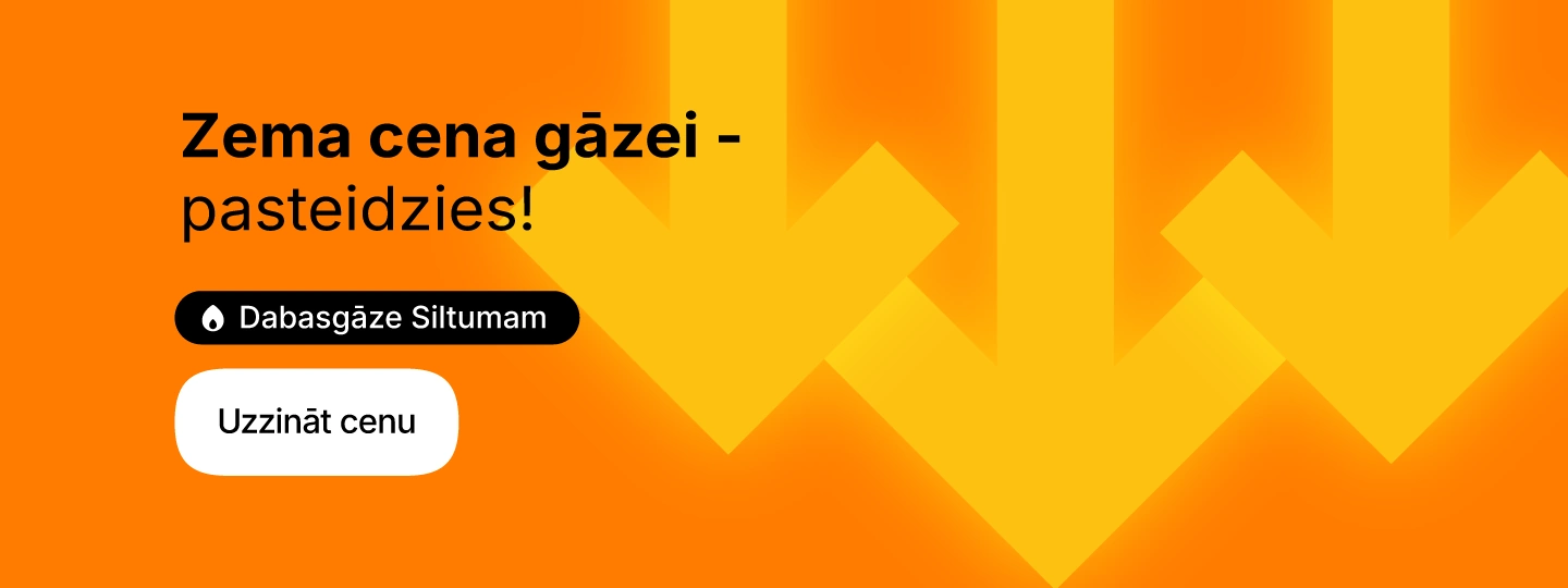 Gāzei Siltumam zema cena