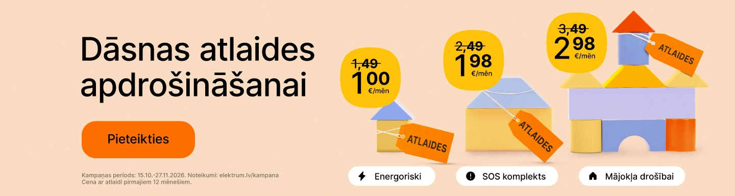Dāsnas atlaides Elektrum apdrošināšanai