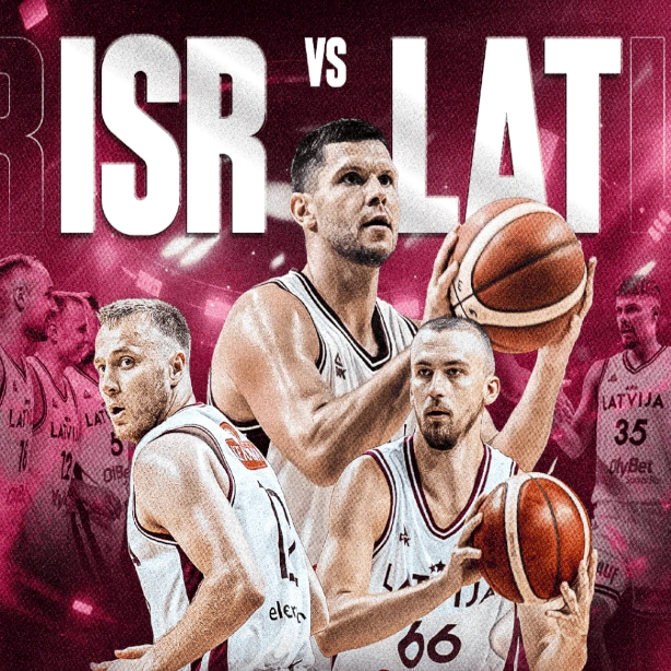 Basketbols Latvija-Izraēla 
