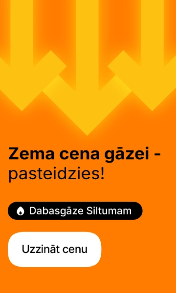 Gāzei Siltumam zema cena