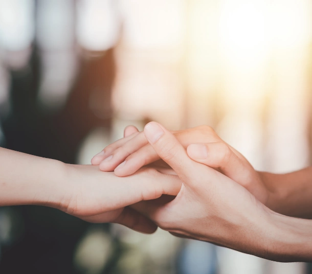 People's hands